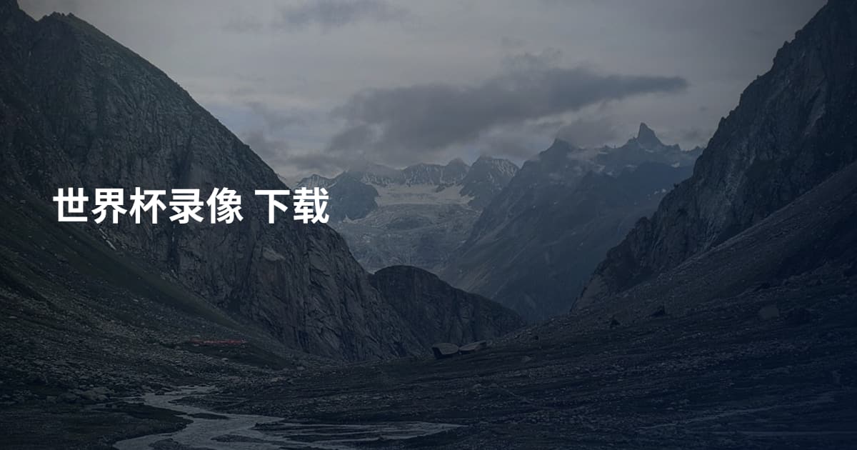 世界杯录像 下载