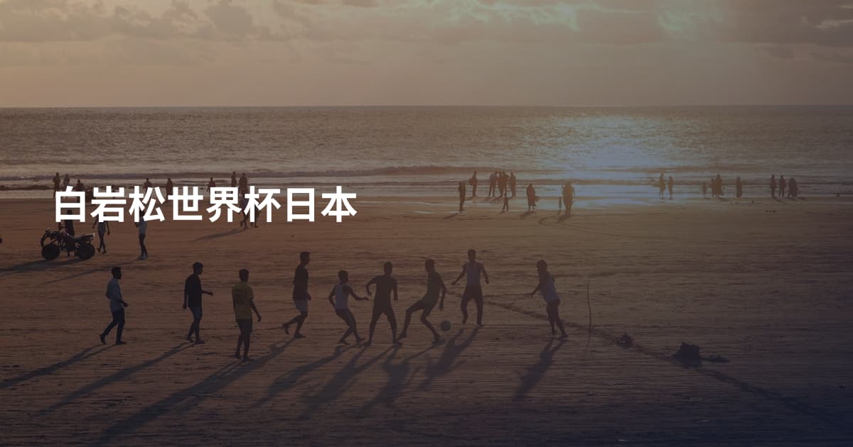 白岩松世界杯日本