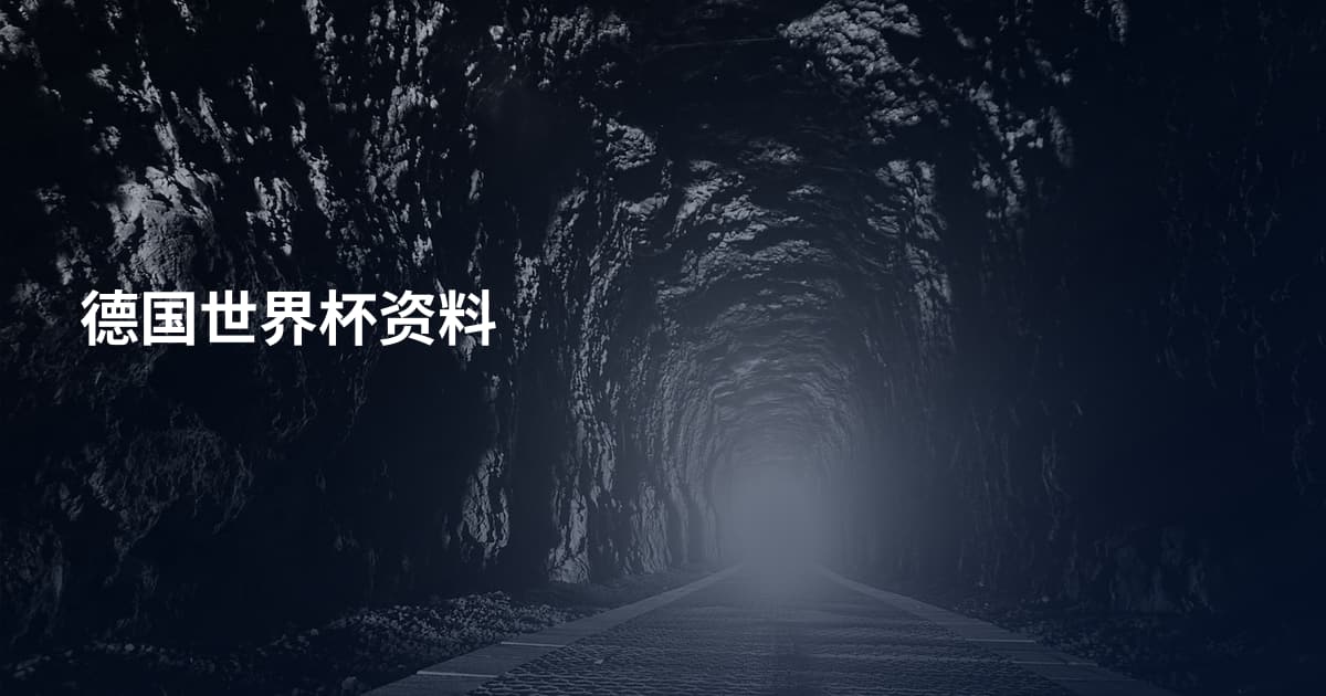 德国世界杯资料