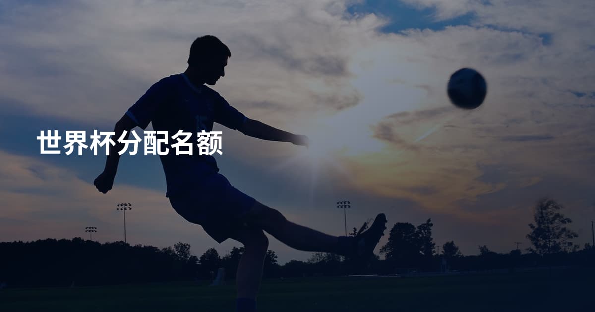 世界杯分配名额