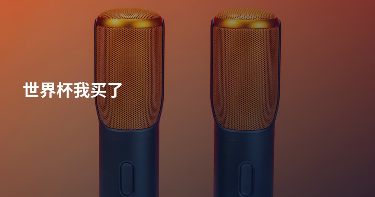 世界杯我买了
