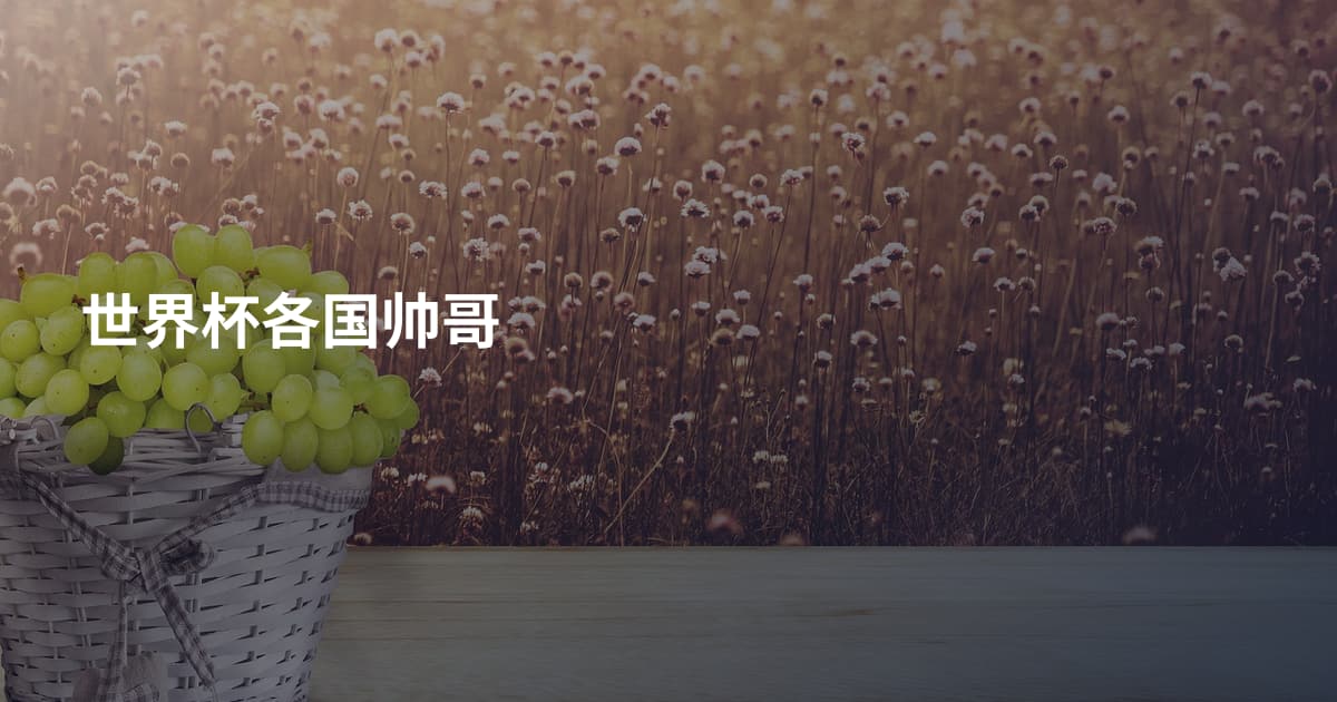 世界杯各国帅哥