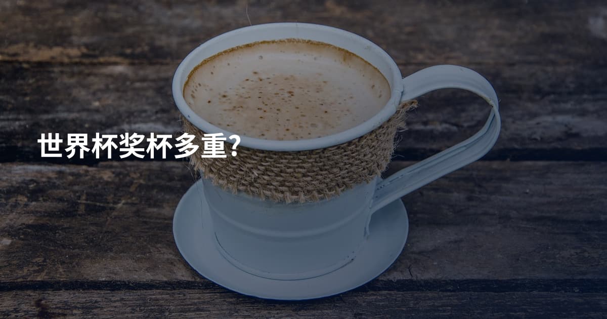 世界杯奖杯多重?