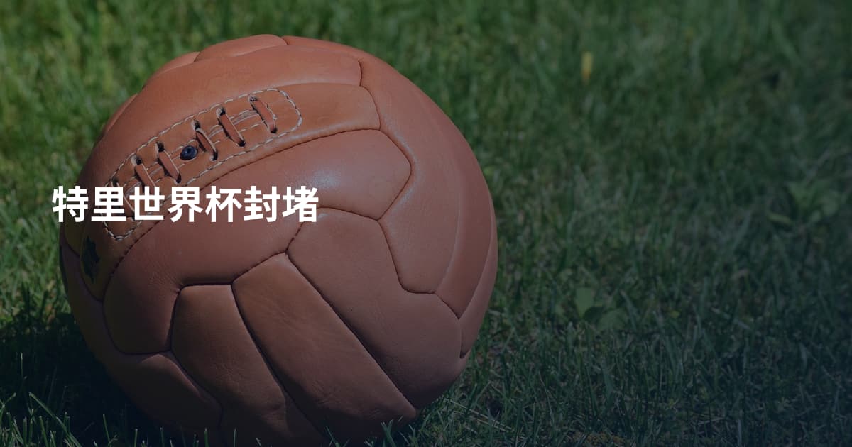 特里世界杯封堵