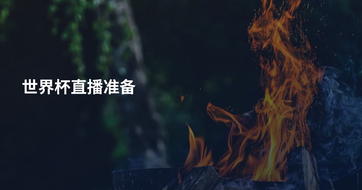 世界杯直播准备