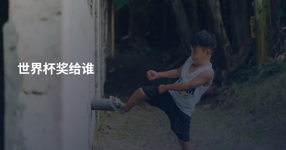 世界杯奖给谁