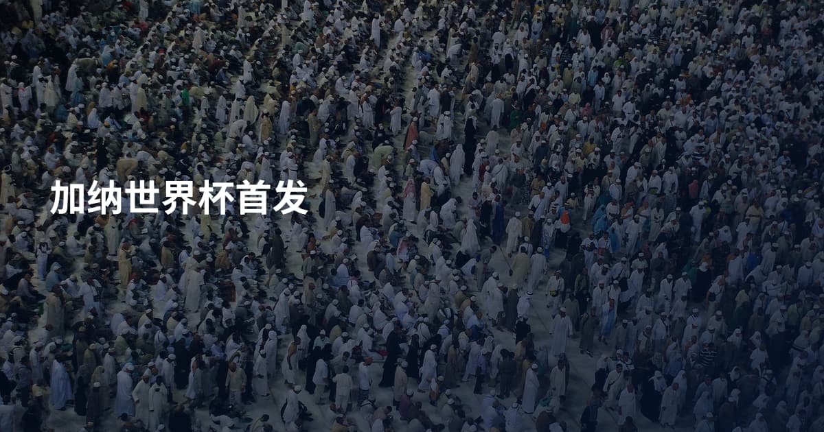 加纳世界杯首发
