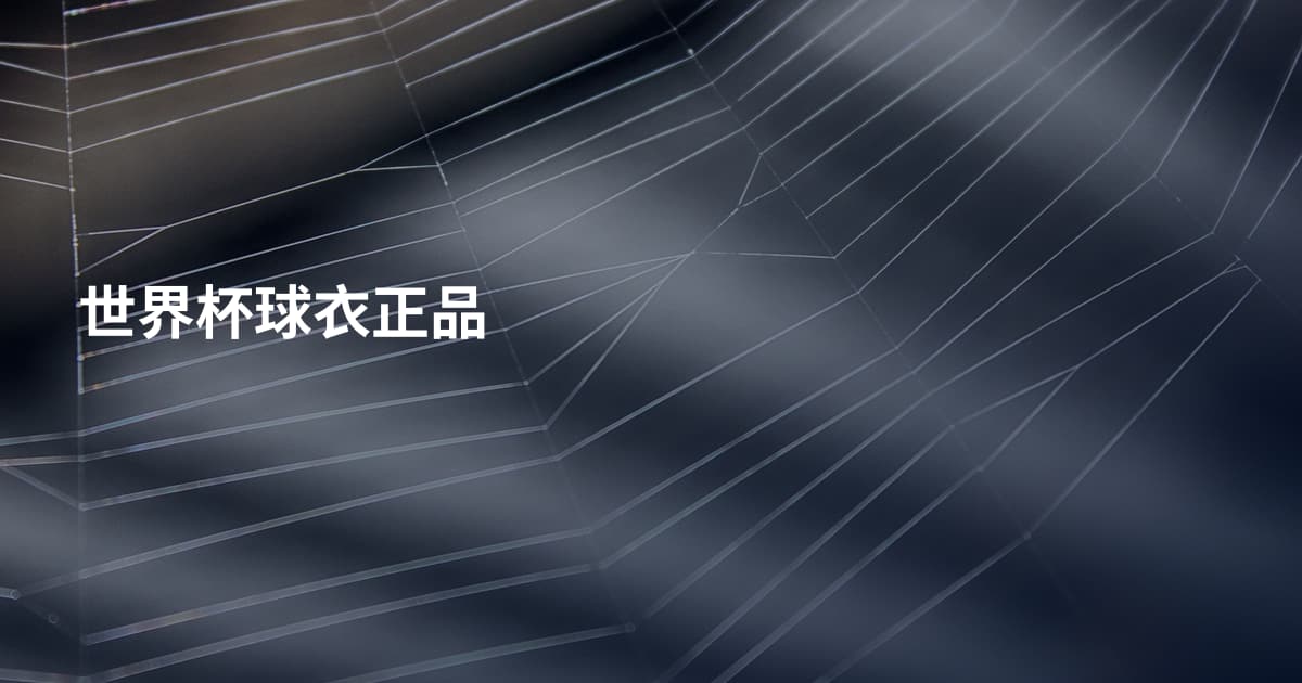 世界杯球衣正品
