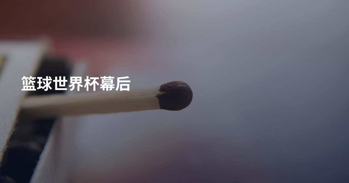 篮球世界杯幕后