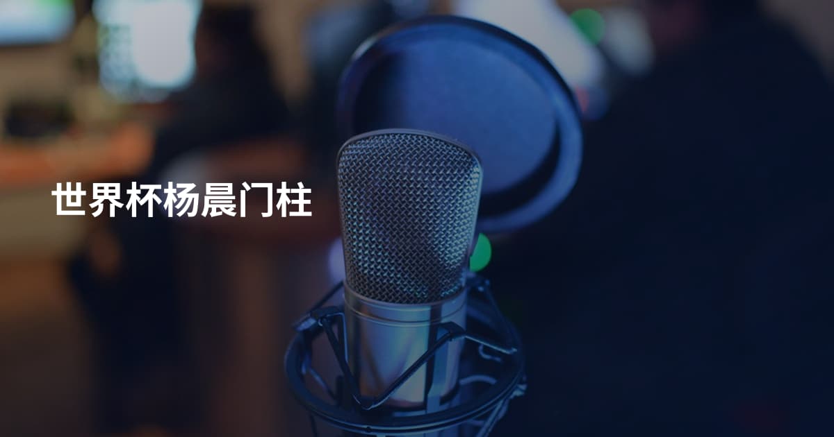 世界杯杨晨门柱