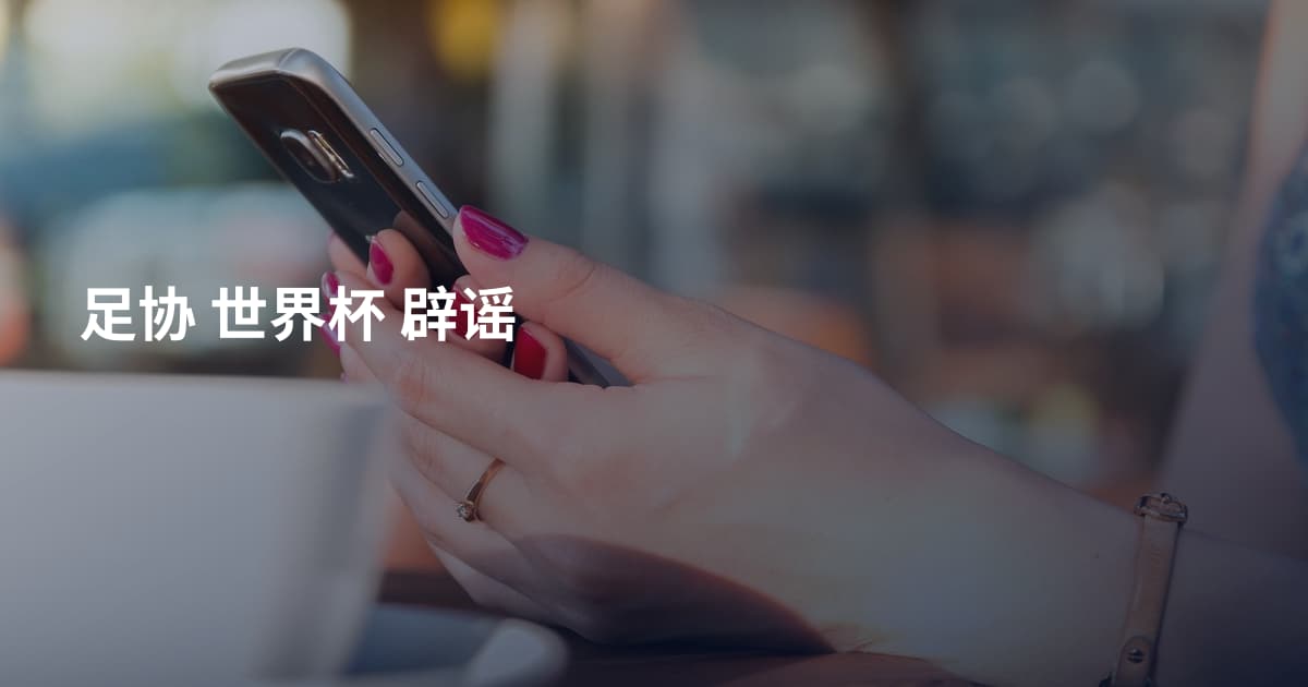足协 世界杯 辟谣