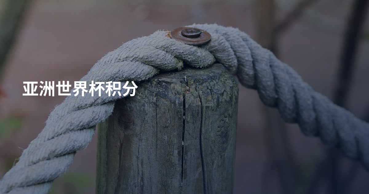 亚洲世界杯积分