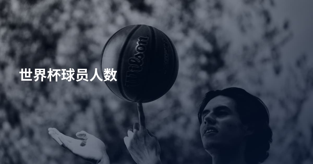 世界杯球员人数
