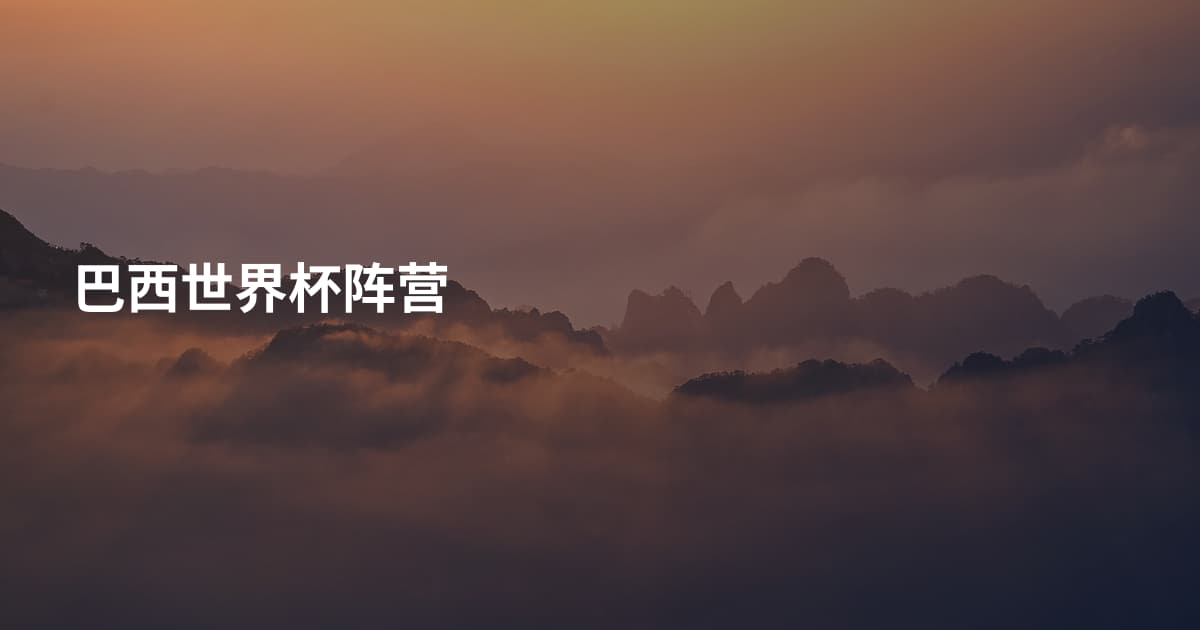 巴西世界杯阵营