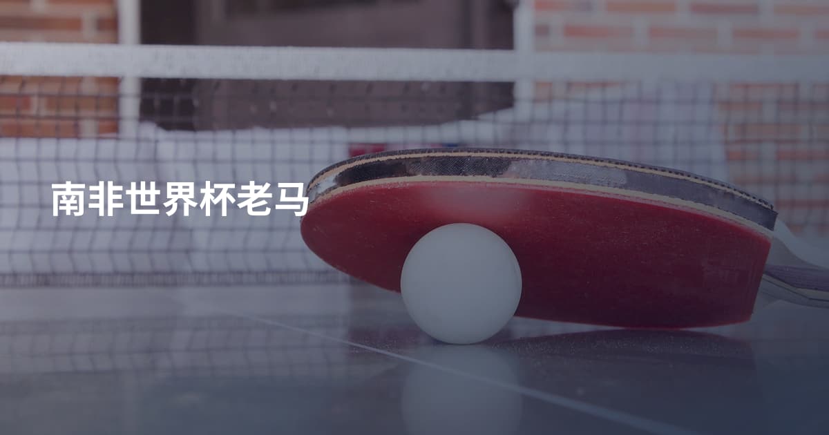 南非世界杯老马