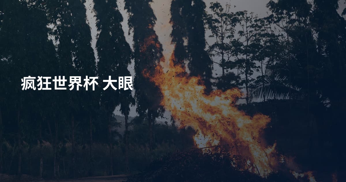疯狂世界杯 大眼
