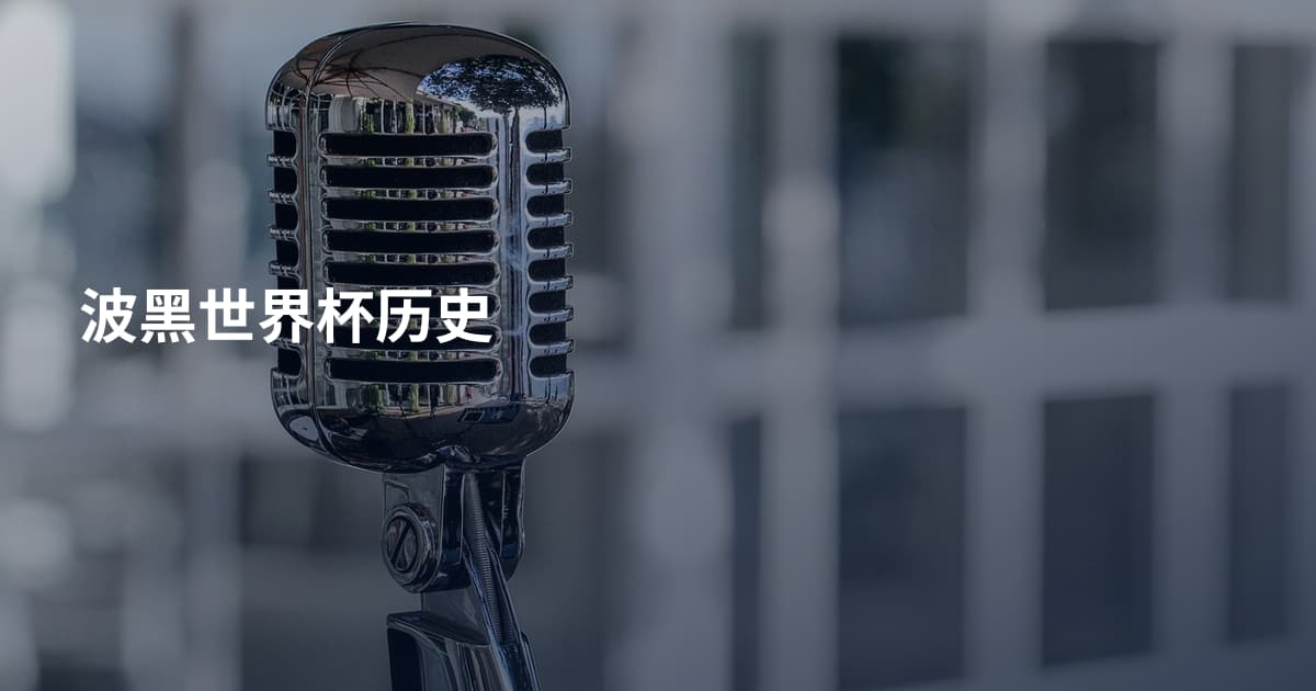 波黑世界杯历史