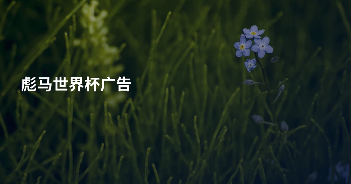 彪马世界杯广告