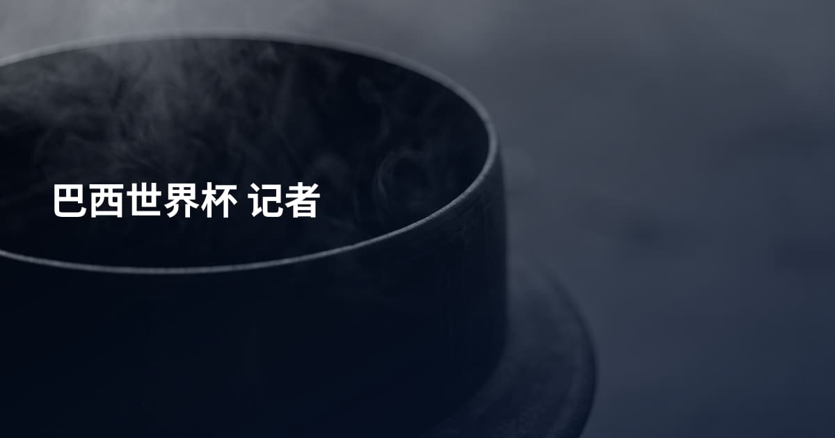 巴西世界杯 记者