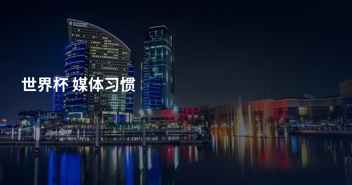 世界杯 媒体习惯