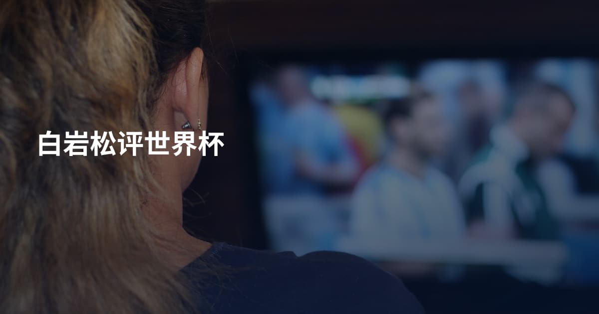 白岩松评世界杯