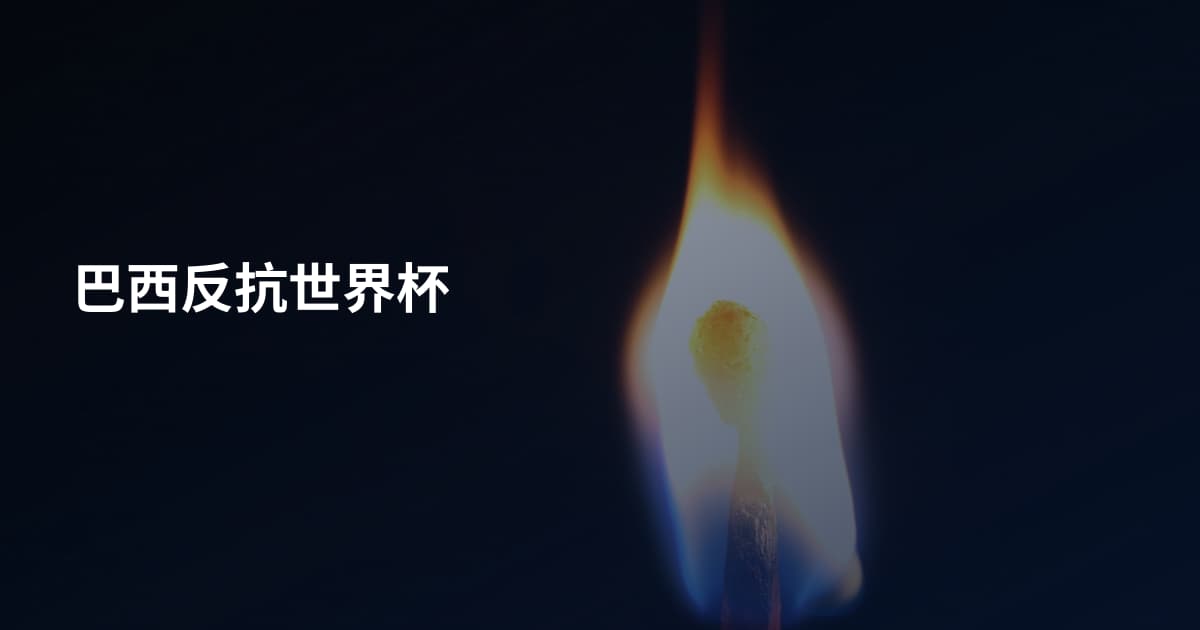 巴西反抗世界杯