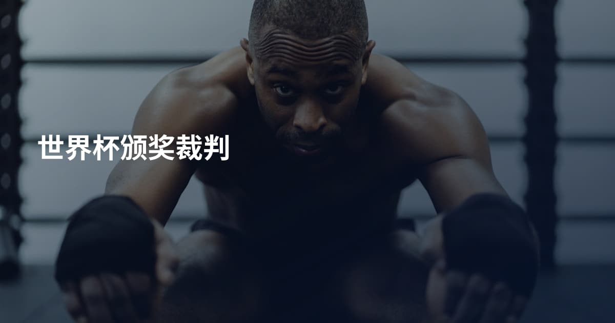 世界杯颁奖裁判