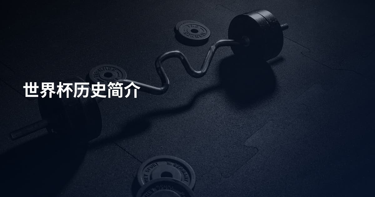 世界杯历史简介