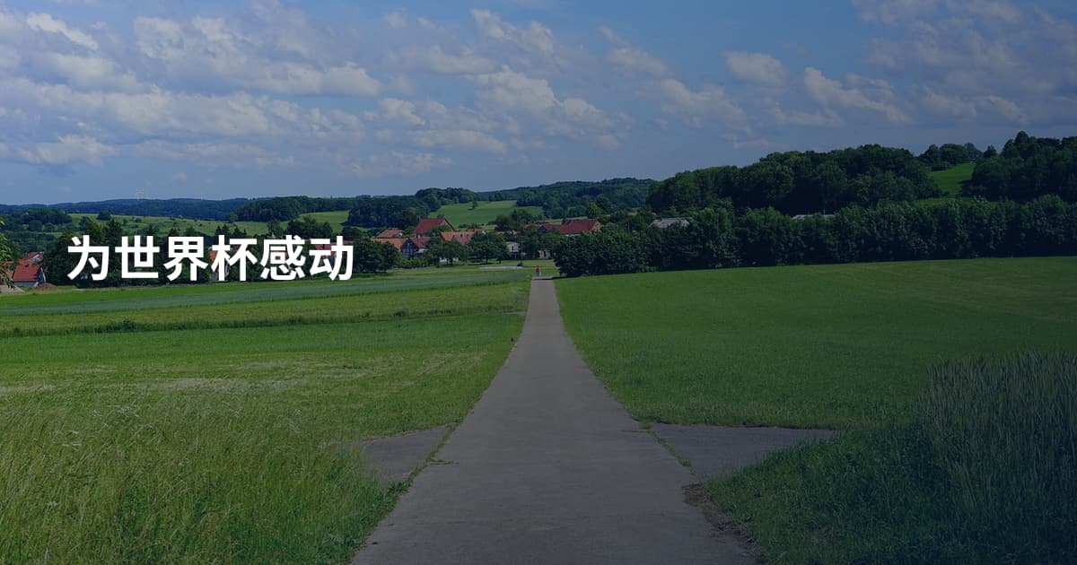 为世界杯感动