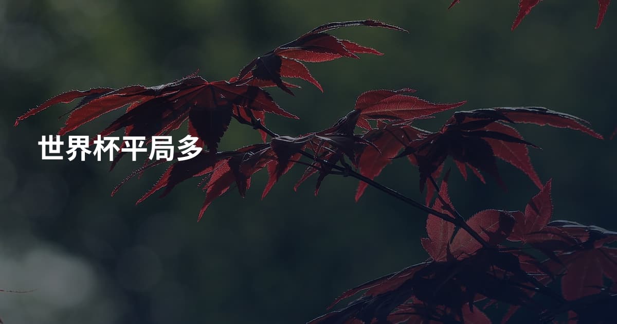 世界杯平局多