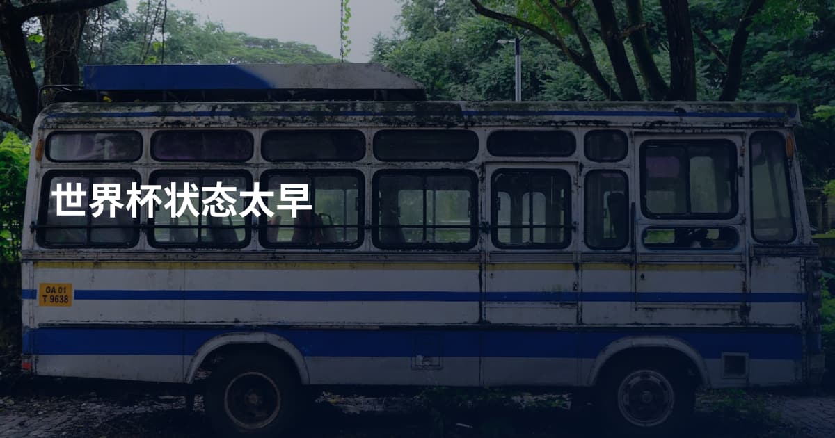 世界杯状态太早