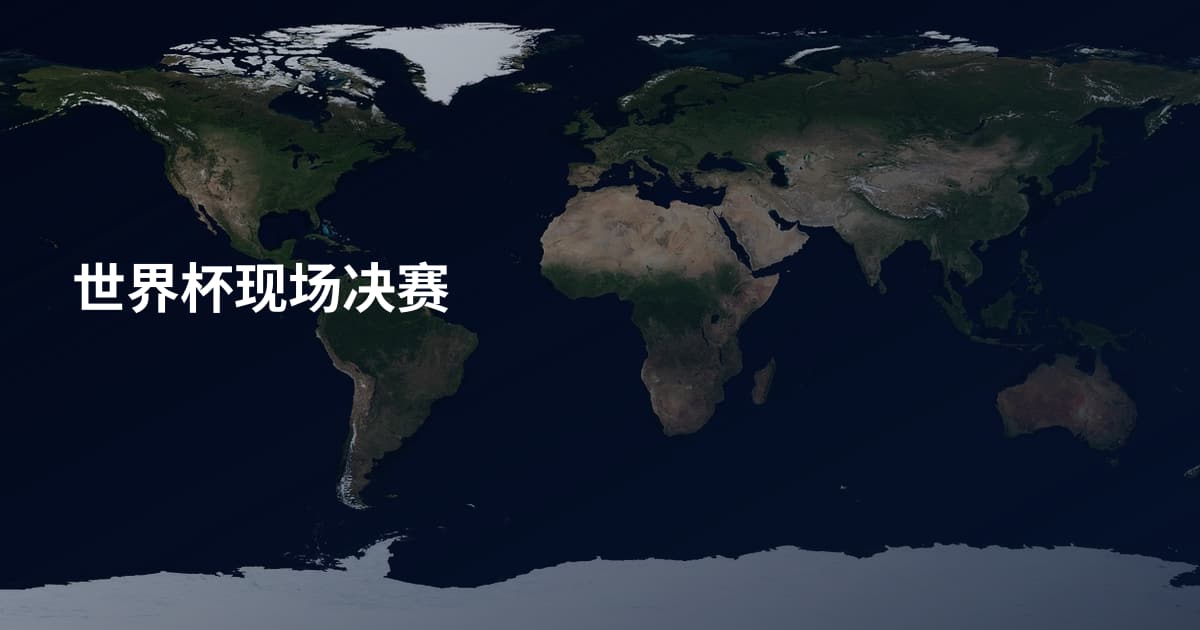 世界杯现场决赛