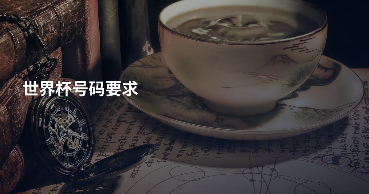 世界杯号码要求