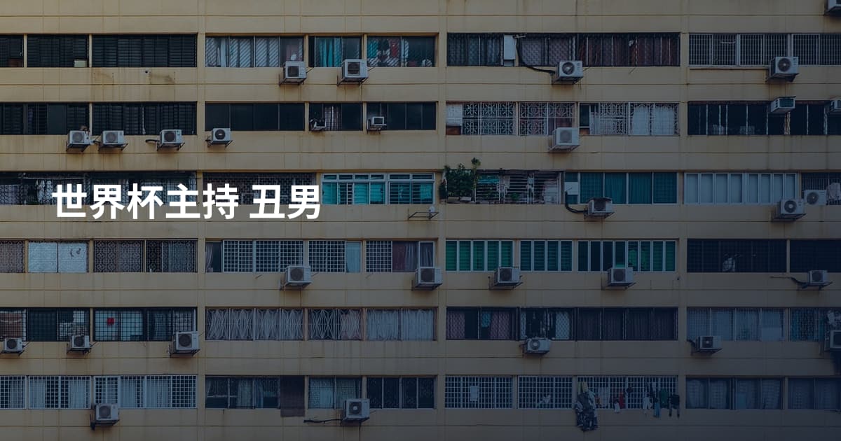 世界杯主持 丑男