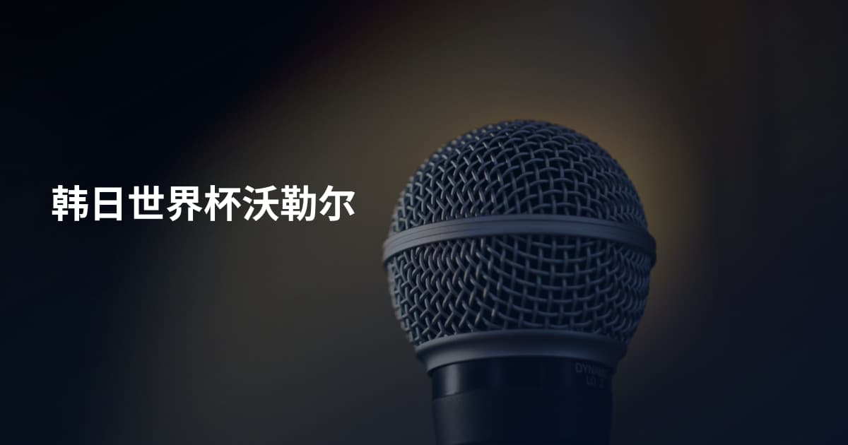 韩日世界杯沃勒尔