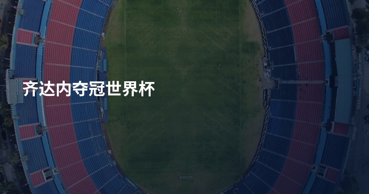 齐达内夺冠世界杯