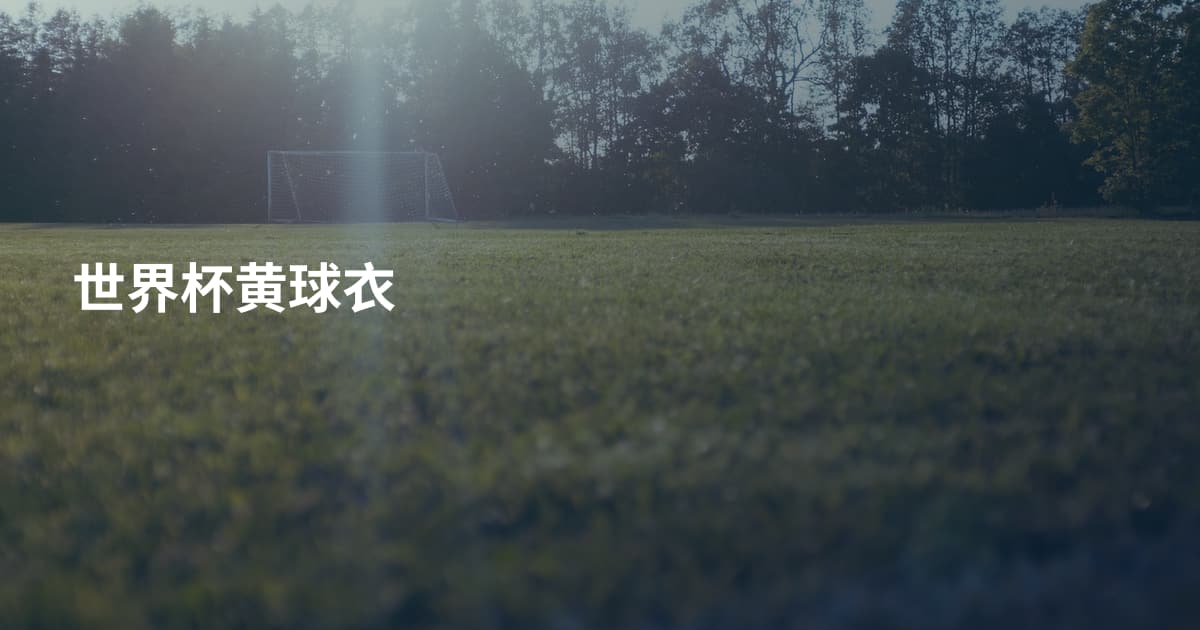 世界杯黄球衣