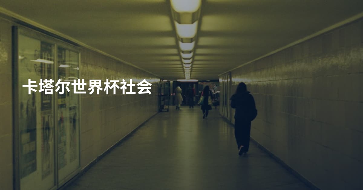 卡塔尔世界杯社会