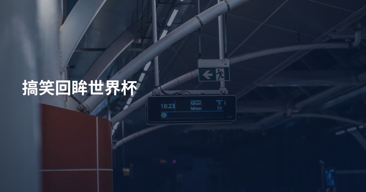 搞笑回眸世界杯