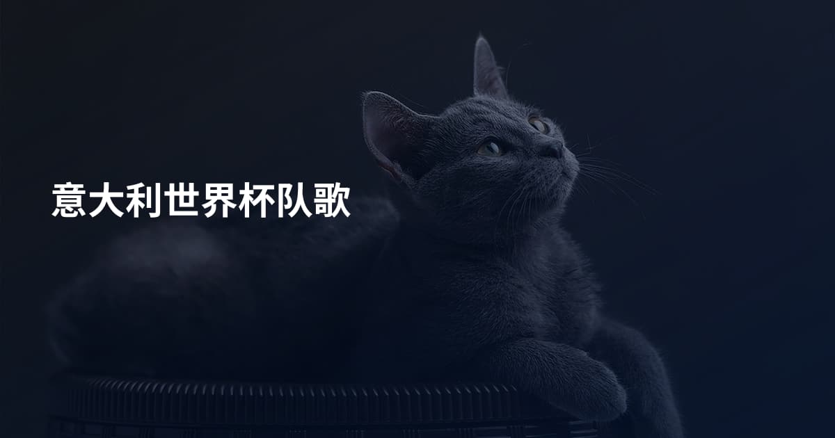 意大利世界杯队歌