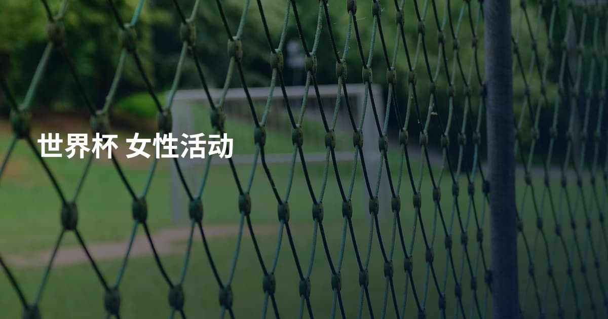 世界杯 女性活动