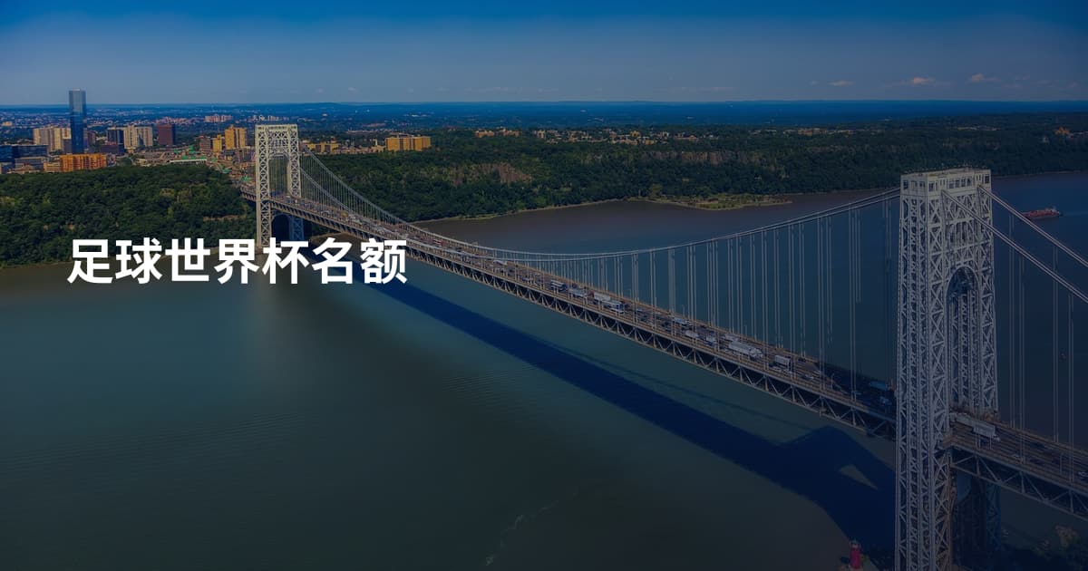 足球世界杯名额