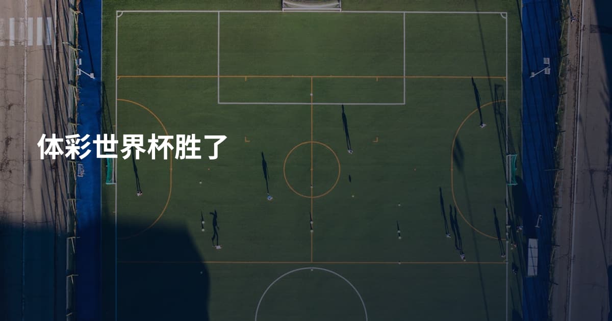 体彩世界杯胜了