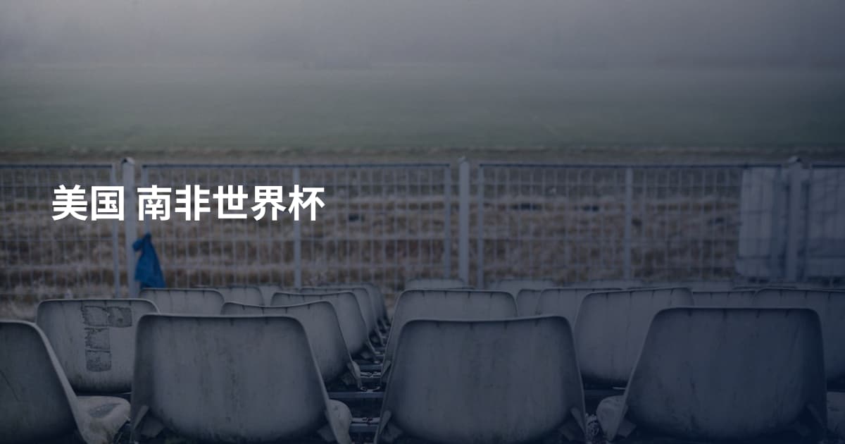 美国 南非世界杯