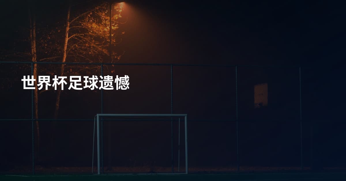 世界杯足球遗憾