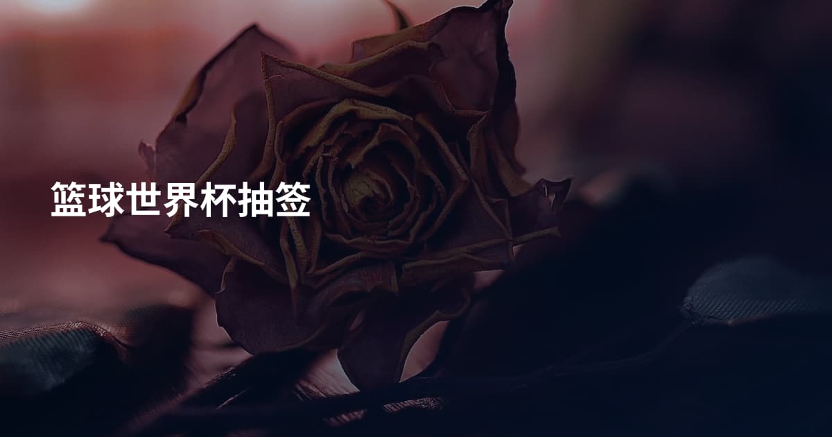 篮球世界杯抽签