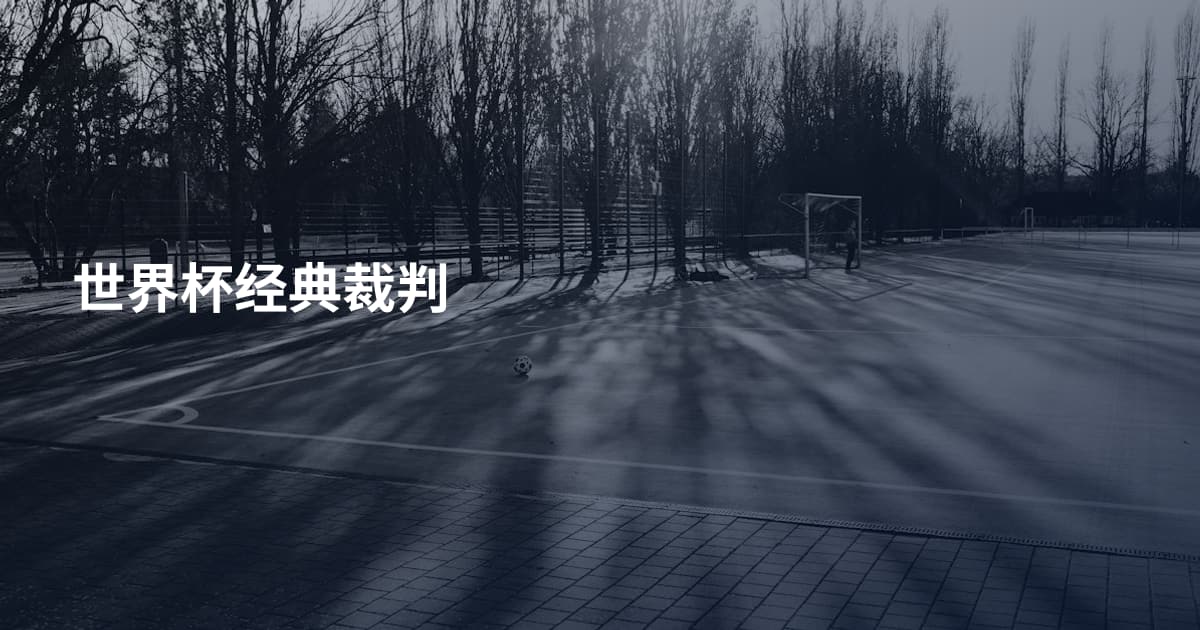 世界杯经典裁判