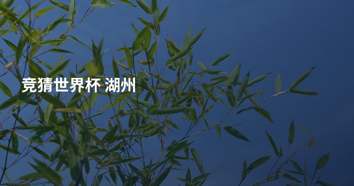 竞猜世界杯 湖州