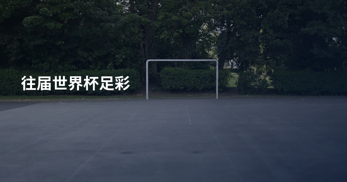 往届世界杯足彩