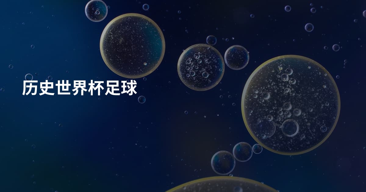 历史世界杯足球